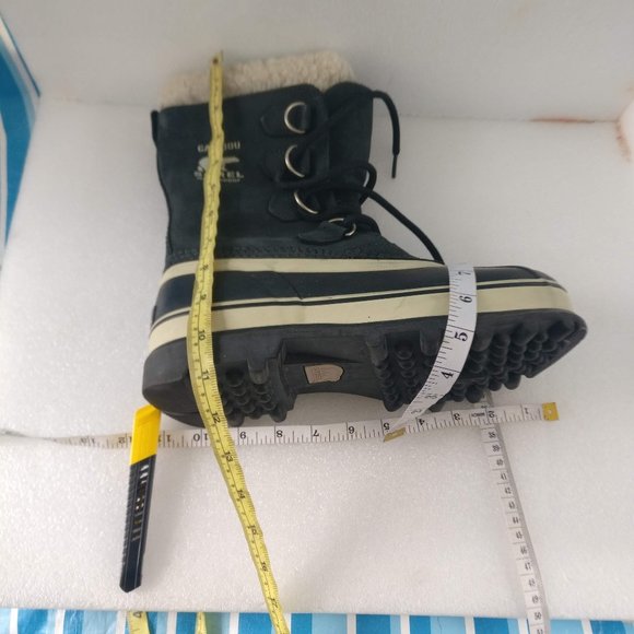 SOREL Caribou Waterproof Leather boot Extreme Winter boot Men 8us=Women 9.5us - Picture 9 of 9